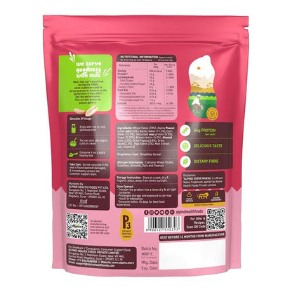 Protein-Rich Super Muesli Fruit & Nuts - 63% Whole Grains, 15% Fruits & Nuts - 16% Protein, Source of Dietary Fibre & Healthy Fats
