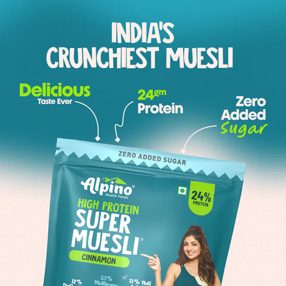 Cinnamon Super Muesli Zero Added Sugar High Protein