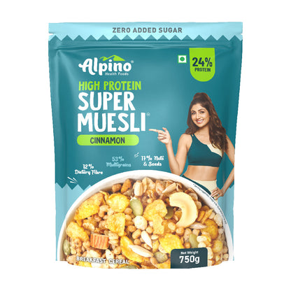 Cinnamon Super Muesli Zero Added Sugar High Protein